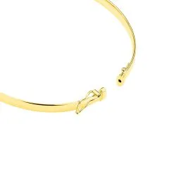 Histoire D'Or Bracelet Jonc Cynthia Fil Plat Lisse Or Jaune -Boucles d'oreilles Bracelet Soldes B3BFJW0692 view1
