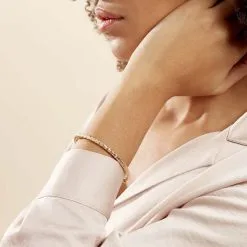 Histoire D'Or Bracelet Jonc Jennie Diamante Or Jaune -Boucles d'oreilles Bracelet Soldes B3BFJW0781 model0