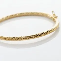 Histoire D'Or Bracelet Jonc Jennie Diamante Or Jaune -Boucles d'oreilles Bracelet Soldes B3BFJW0781 view2