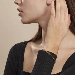 Histoire D'Or Bracelet Jonc Or Jaune Cynthia -Boucles d'oreilles Bracelet Soldes B3BFJW0782 model0