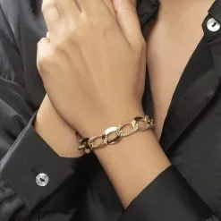 Histoire D'Or Bracelet Maille Or Jaune -Boucles d'oreilles Bracelet Soldes B3BFJW0801 model1