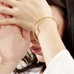 Histoire D'Or Bracelet Jonc Anaisaae Torsade Or Jaune -Boucles d'oreilles Bracelet Soldes B3BFJW0809 model0