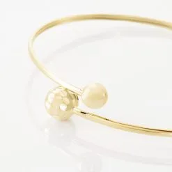 Histoire D'Or Bracelet Jonc Clemmie Or Jaune -Boucles d'oreilles Bracelet Soldes B3BFJW0814 view2