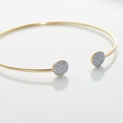 Histoire D'Or Bracelet Jonc Eryne Or Jaune -Boucles d'oreilles Bracelet Soldes B3BFJW0946 view2