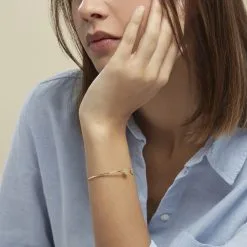 Histoire D'Or Bracelet Jonc Eryne Or Jaune -Boucles d'oreilles Bracelet Soldes B3BFJW0947 model0