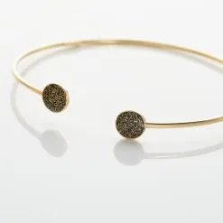Histoire D'Or Bracelet Jonc Eryne Or Jaune -Boucles d'oreilles Bracelet Soldes B3BFJW0948 view2