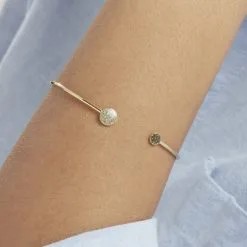 Histoire D'Or Bracelet Jonc Ileana Or Jaune -Boucles d'oreilles Bracelet Soldes B3BFJW0949 model1