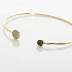 Histoire D'Or Bracelet Jonc Ileana Or Jaune -Boucles d'oreilles Bracelet Soldes B3BFJW0949 view2