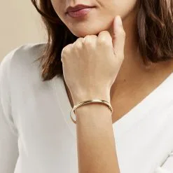 Histoire D'Or Bracelet Jonc Cynthia Fil Flexible Or Jaune -Boucles d'oreilles Bracelet Soldes B3BFJW0979 model0