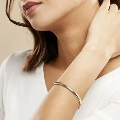 Histoire D'Or Bracelet Jonc Cynthia Fil Flexible Or Jaune -Boucles d'oreilles Bracelet Soldes B3BFJW0979 model1