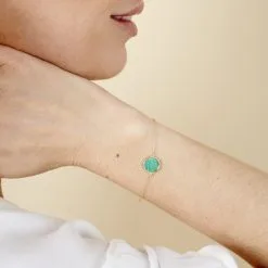 Histoire D'Or Bracelet Florica Or Jaune Malachite -Boucles d'oreilles Bracelet Soldes B3BFJXV006 model1