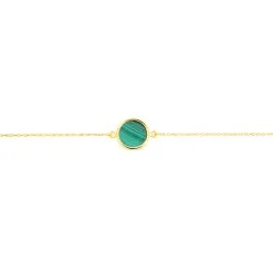 Histoire D'Or Bracelet Florica Or Jaune Malachite -Boucles d'oreilles Bracelet Soldes B3BFJXV006 view1