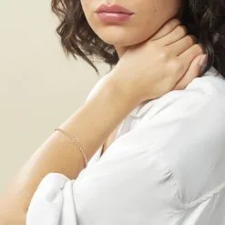 Histoire D'Or Bracelet Jerry Maille Corde Or Rose -Boucles d'oreilles Bracelet Soldes B3BFRW0341 model0