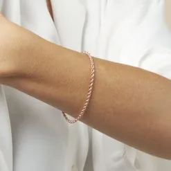 Histoire D'Or Bracelet Jerry Maille Corde Or Rose -Boucles d'oreilles Bracelet Soldes B3BFRW0341 model1