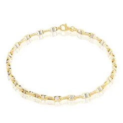 Histoire D'Or Bracelet Carlo Maille Marine Ronde Or Bicolore