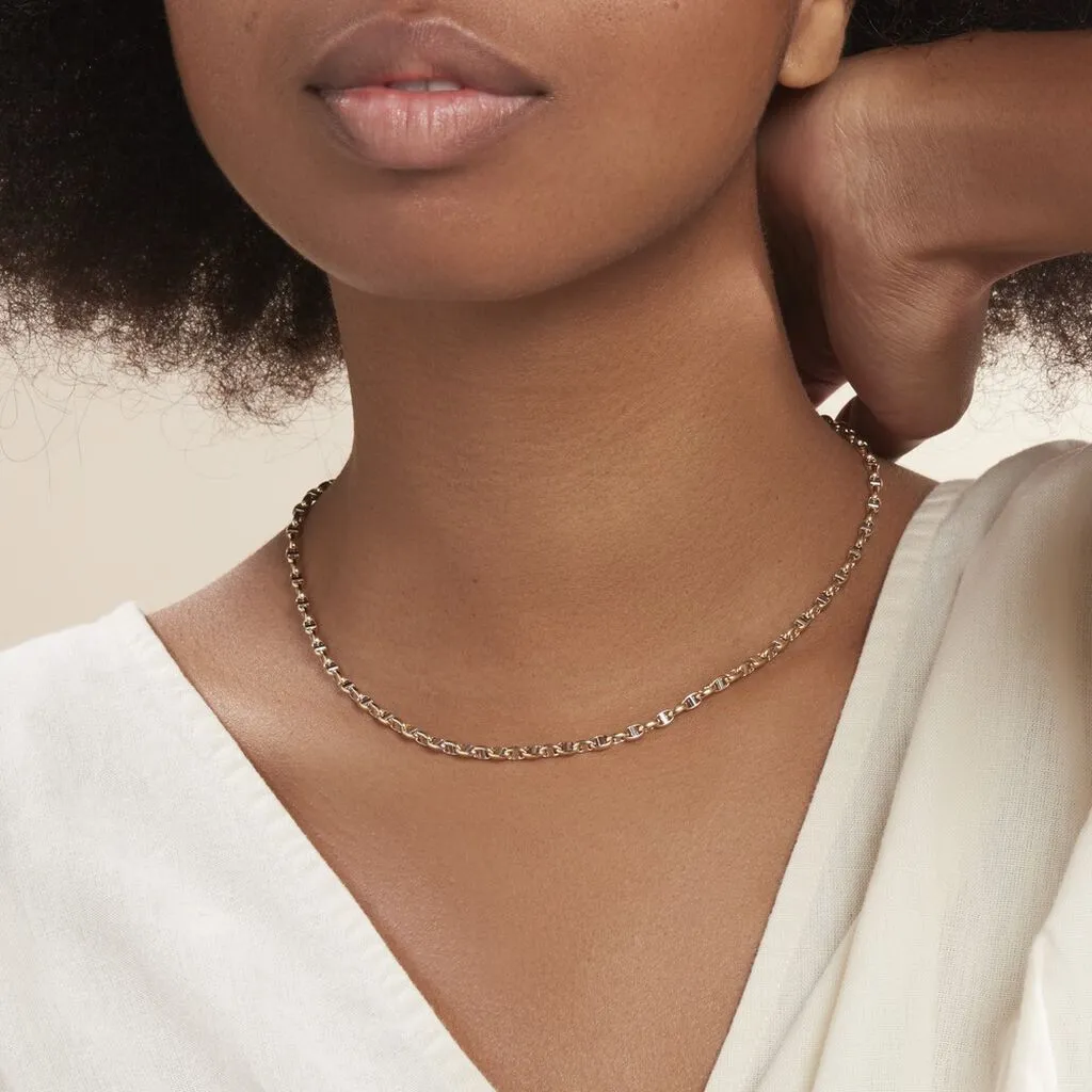 Histoire D'Or Chaîne Solveigae Maille Marine Or Bicolore 6 Histoire D'Or Chaîne Solveigae Maille Marine Or Bicolore – Image 4