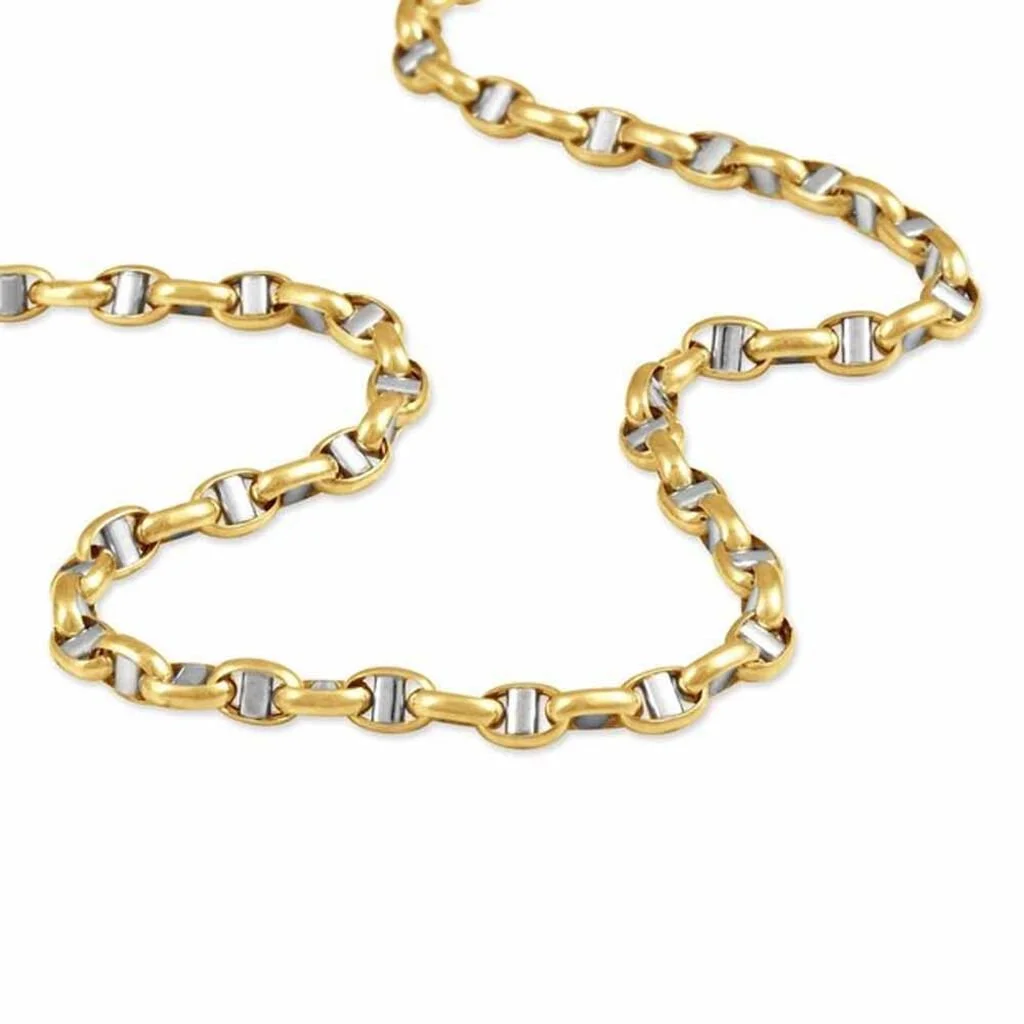 Histoire D'Or Chaîne Solveigae Maille Marine Or Bicolore 4 Histoire D'Or Chaîne Solveigae Maille Marine Or Bicolore – Image 2