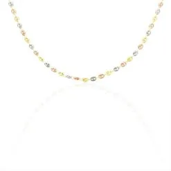 Histoire D'Or Collier Mallia Maille Grain De Café Or Tricolore -Boucles d'oreilles Bracelet Soldes B3CF3W0320 view1 1