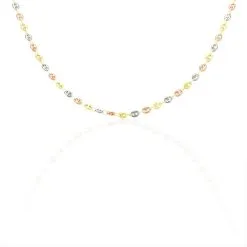 Histoire D'Or Collier Richard Maille Grain De Café Or Tricolore 8 Histoire D'Or Collier Richard Maille Grain De Café Or Tricolore -Boucles d'oreilles Bracelet Soldes B3CF3W0320 view1