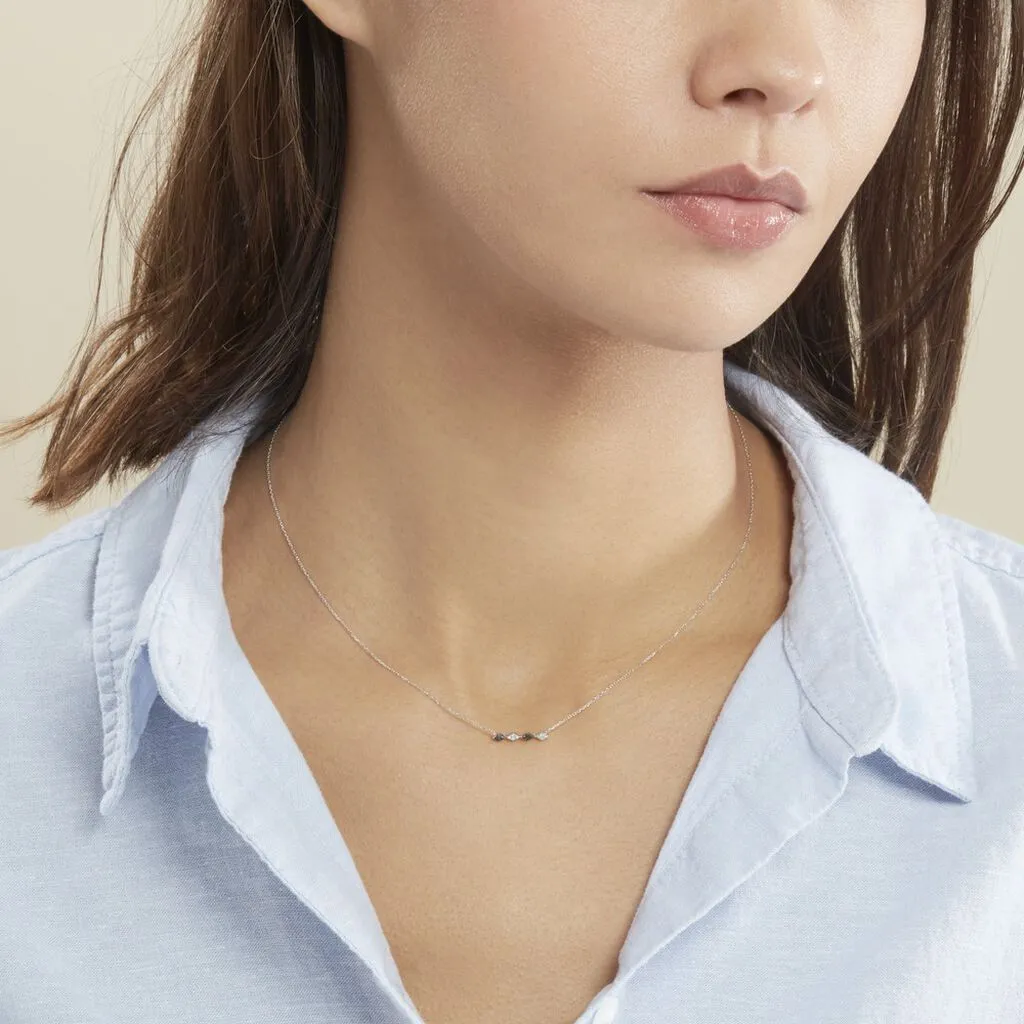 Histoire D'Or Collier Enid Or Blanc Diamant 5 Histoire D'Or Collier Enid Or Blanc Diamant – Image 3