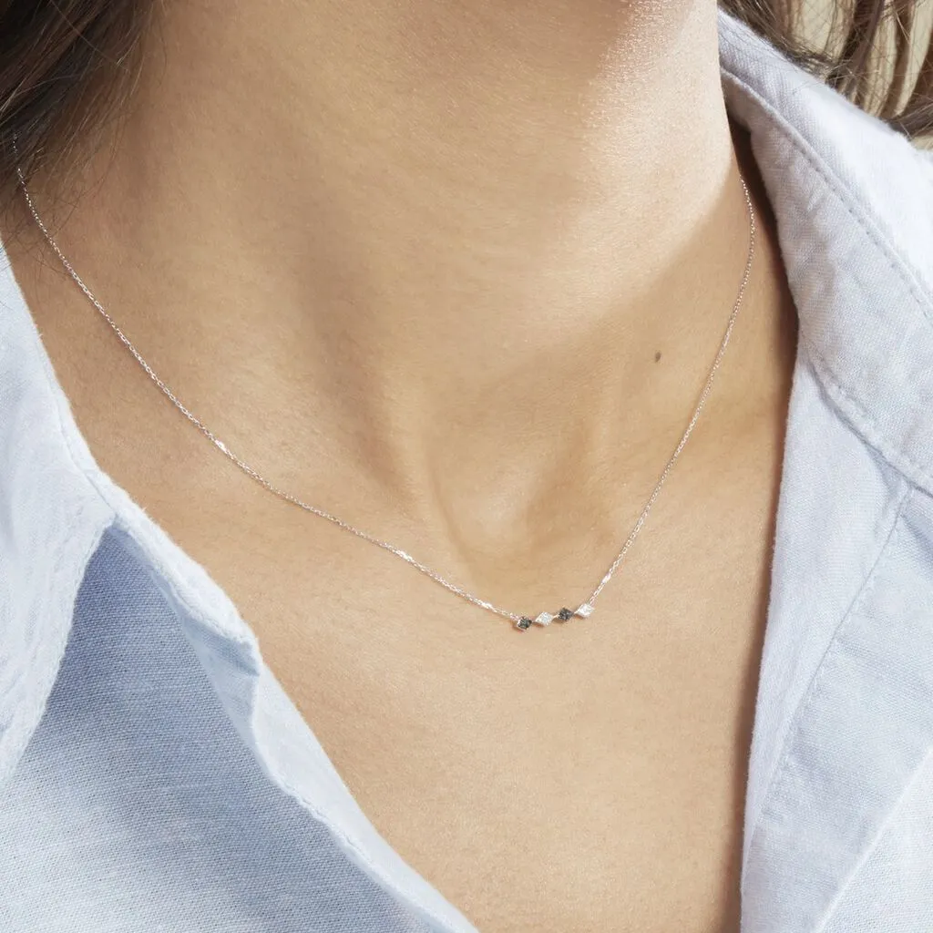 Histoire D'Or Collier Enid Or Blanc Diamant 6 Histoire D'Or Collier Enid Or Blanc Diamant – Image 4