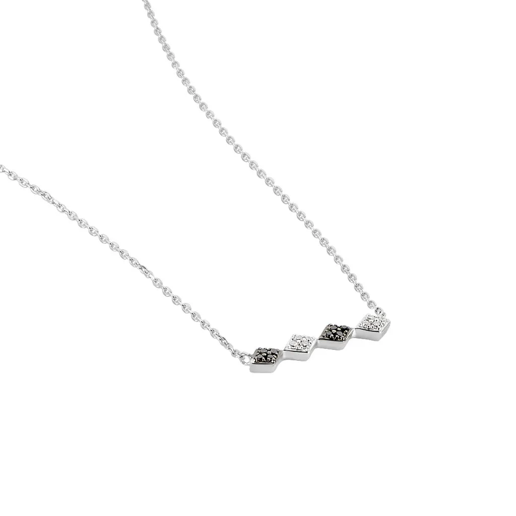 Histoire D'Or Collier Enid Or Blanc Diamant 4 Histoire D'Or Collier Enid Or Blanc Diamant – Image 2