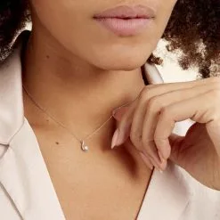 Histoire D'Or Collier Vrille Accompagnee Or Blanc Diamant -Boucles d'oreilles Bracelet Soldes B3CFBDW197 model0