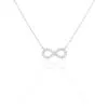 Histoire D'Or Collier Infini Empierre Or Blanc Diamant