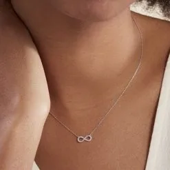 Histoire D'Or Collier Infini Empierre Or Blanc Diamant -Boucles d'oreilles Bracelet Soldes B3CFBDW355 model1