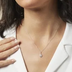 Histoire D'Or Collier Or Blanc Diamant -Boucles d'oreilles Bracelet Soldes B3CFBDW521 model0