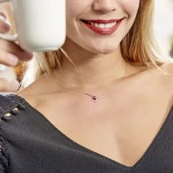 Histoire D'Or Collier Renaldine Or Blanc Rubis 7 Histoire D'Or Collier Renaldine Or Blanc Rubis -Boucles d'oreilles Bracelet Soldes B3CFBRR208 model0