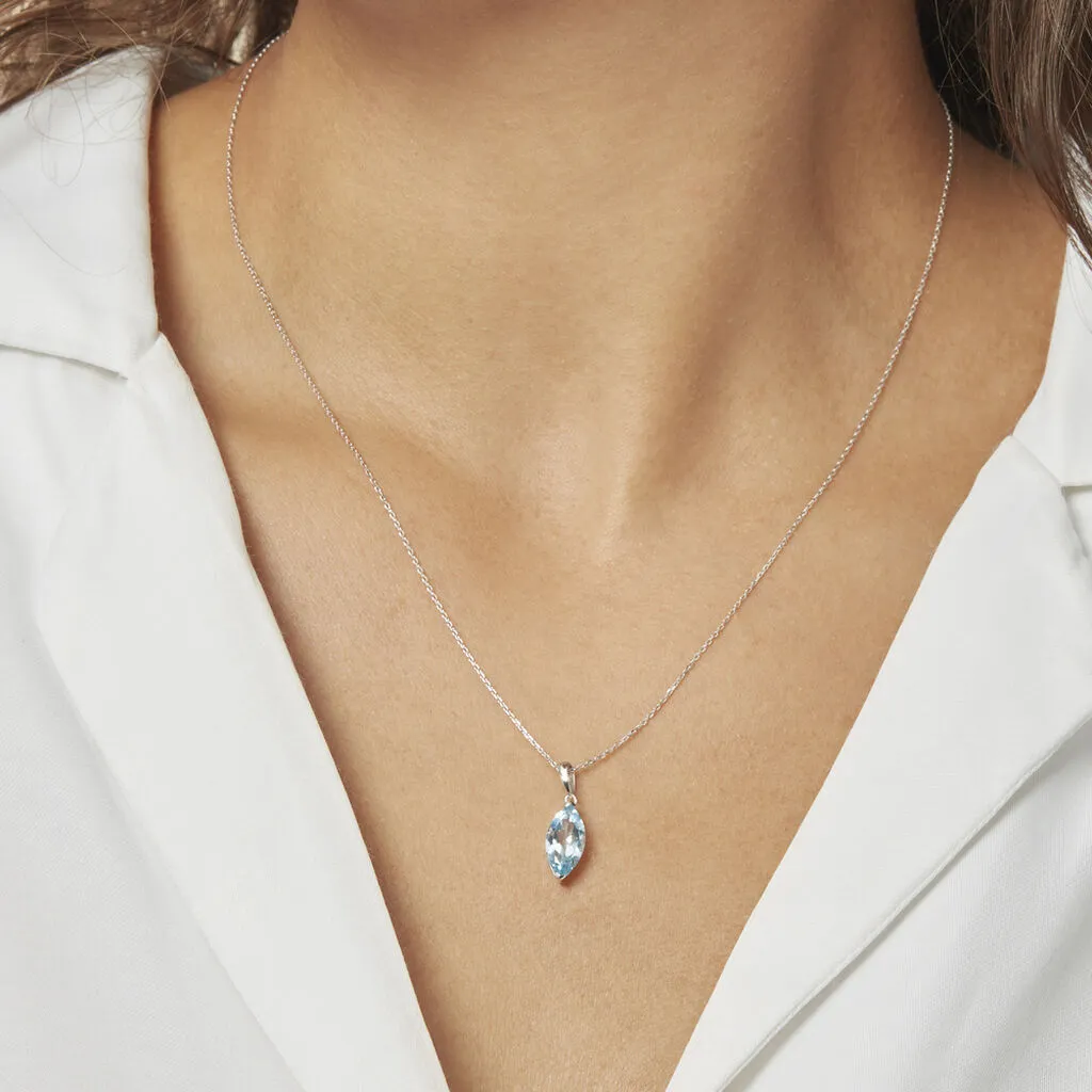 Histoire D'Or Collier Raquel Or Blanc Topaze 7 Histoire D'Or Collier Raquel Or Blanc Topaze – Image 5