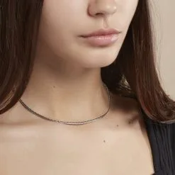 Histoire D'Or Collier Sujitha Maille Haricot Or Blanc -Boucles d'oreilles Bracelet Soldes B3CFBW0346 model0