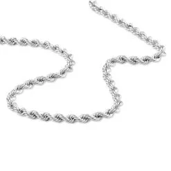 Histoire D'Or Collier Rosiane Maille Corde Or Blanc 8 Histoire D'Or Collier Rosiane Maille Corde Or Blanc -Boucles d'oreilles Bracelet Soldes B3CFBW0371 view1