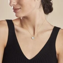 Histoire D'Or Collier Or Jaune Florica Amazonite -Boucles d'oreilles Bracelet Soldes B3CFJAV015 model1