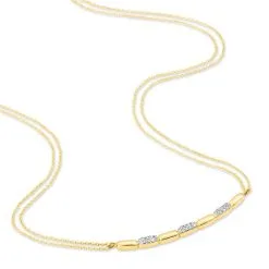 Histoire D'Or Collier Or Jaune Diamant -Boucles d'oreilles Bracelet Soldes B3CFJDW287 view1