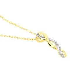 Histoire D'Or Collier Nucia Or Jaune Diamant -Boucles d'oreilles Bracelet Soldes B3CFJDW472 view1