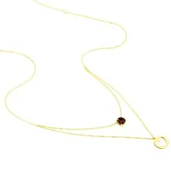 Histoire D'Or Collier Or Jaune Quartz -Boucles d'oreilles Bracelet Soldes B3CFJQM077 view1