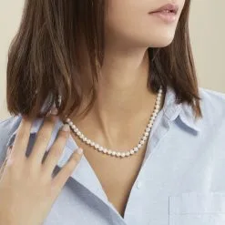 Histoire D'Or Collier Kanwal Or Jaune Perle De Culture -Boucles d'oreilles Bracelet Soldes B3CFJU2006 model0