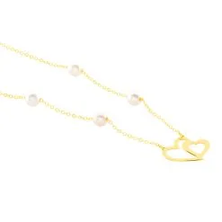 Histoire D'Or Collier Cenzo Or Jaune Perles De Culture -Boucles d'oreilles Bracelet Soldes B3CFJU2335 view1