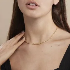 Histoire D'Or Collier Jerry Danilo Maille Corde Or Jaune -Boucles d'oreilles Bracelet Soldes B3CFJW006S model0