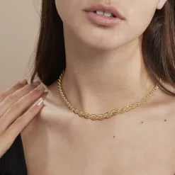 Histoire D'Or Collier Jerry Danilo Maille Corde Or Jaune -Boucles d'oreilles Bracelet Soldes B3CFJW006U model0