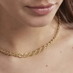 Histoire D'Or Collier Jerry Danilo Maille Corde Or Jaune -Boucles d'oreilles Bracelet Soldes B3CFJW006U model1