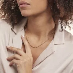 Histoire D'Or Collier Maille Dami Or Jaune -Boucles d'oreilles Bracelet Soldes B3CFJW00FW model1