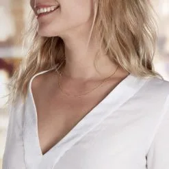 Histoire D'Or Chaîne Igoa Maille Forçat Diamantee Or Jaune -Boucles d'oreilles Bracelet Soldes B3CFJW0384 model0