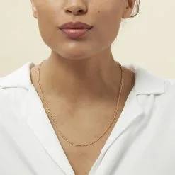 Histoire D'Or Chaîne Cameo Maille Alternee 1/3 Or Jaune -Boucles d'oreilles Bracelet Soldes B3CFJW0562 model0 1