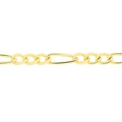 Histoire D'Or Chaîne Cameo Maille Alternee 1/3 Or Jaune