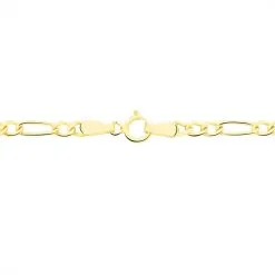 Histoire D'Or Chaîne Cameo Maille Alternee 1/3 Or Jaune -Boucles d'oreilles Bracelet Soldes B3CFJW0563 view3