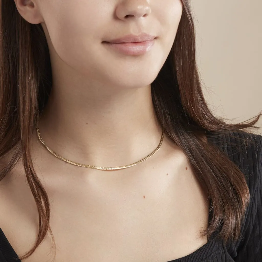 Histoire D'Or Collier Doline Maille Anglaise Or Jaune 7 Histoire D'Or Collier Doline Maille Anglaise Or Jaune – Image 5