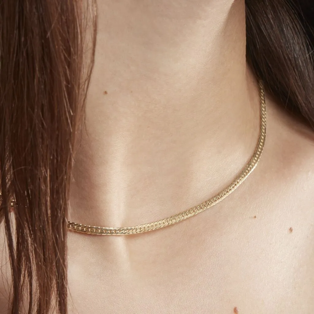 Histoire D'Or Collier Doline Maille Anglaise Or Jaune 8 Histoire D'Or Collier Doline Maille Anglaise Or Jaune – Image 6